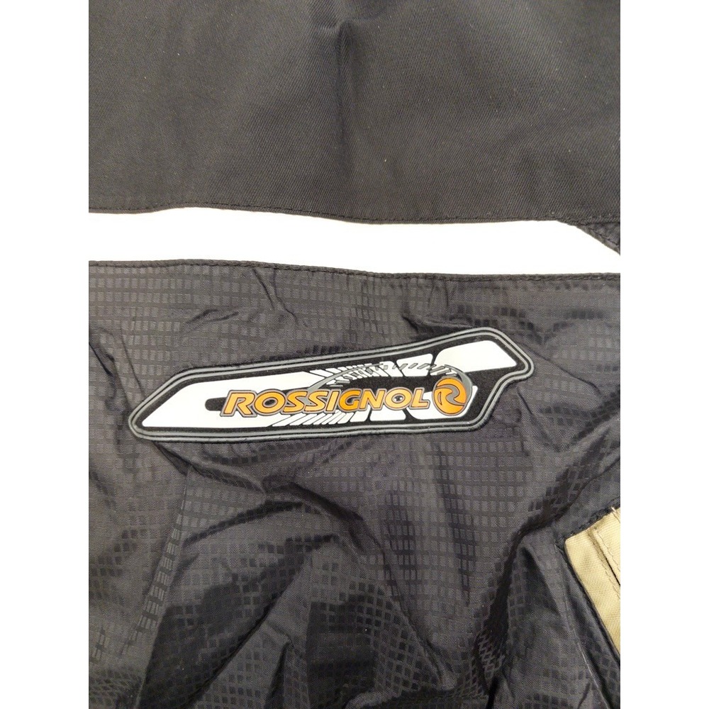Rossignol Racing Ski Jacket Mens L‎ Black Tan Reflective Insulated Winter Coat - Picture 10 of 16